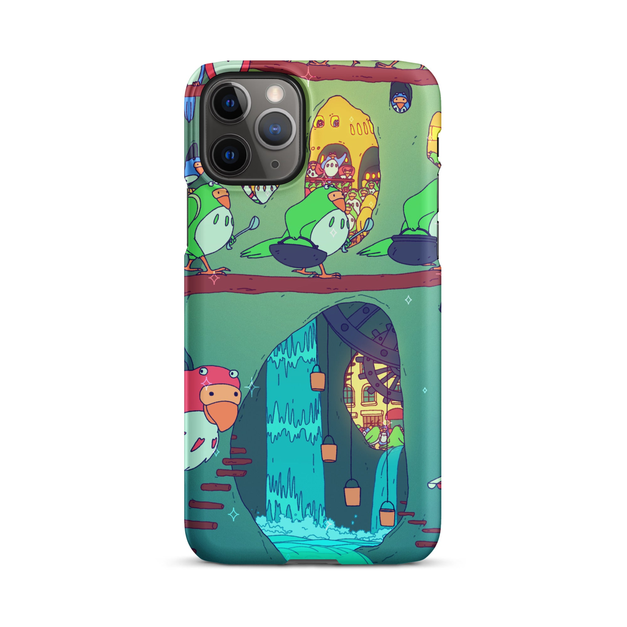 Parakeet Burrrows iPhone Case