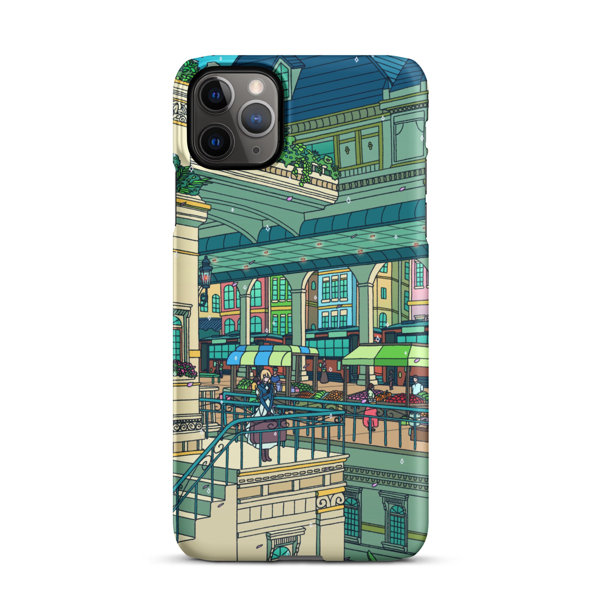 Evergarden Train Station iPhone Case