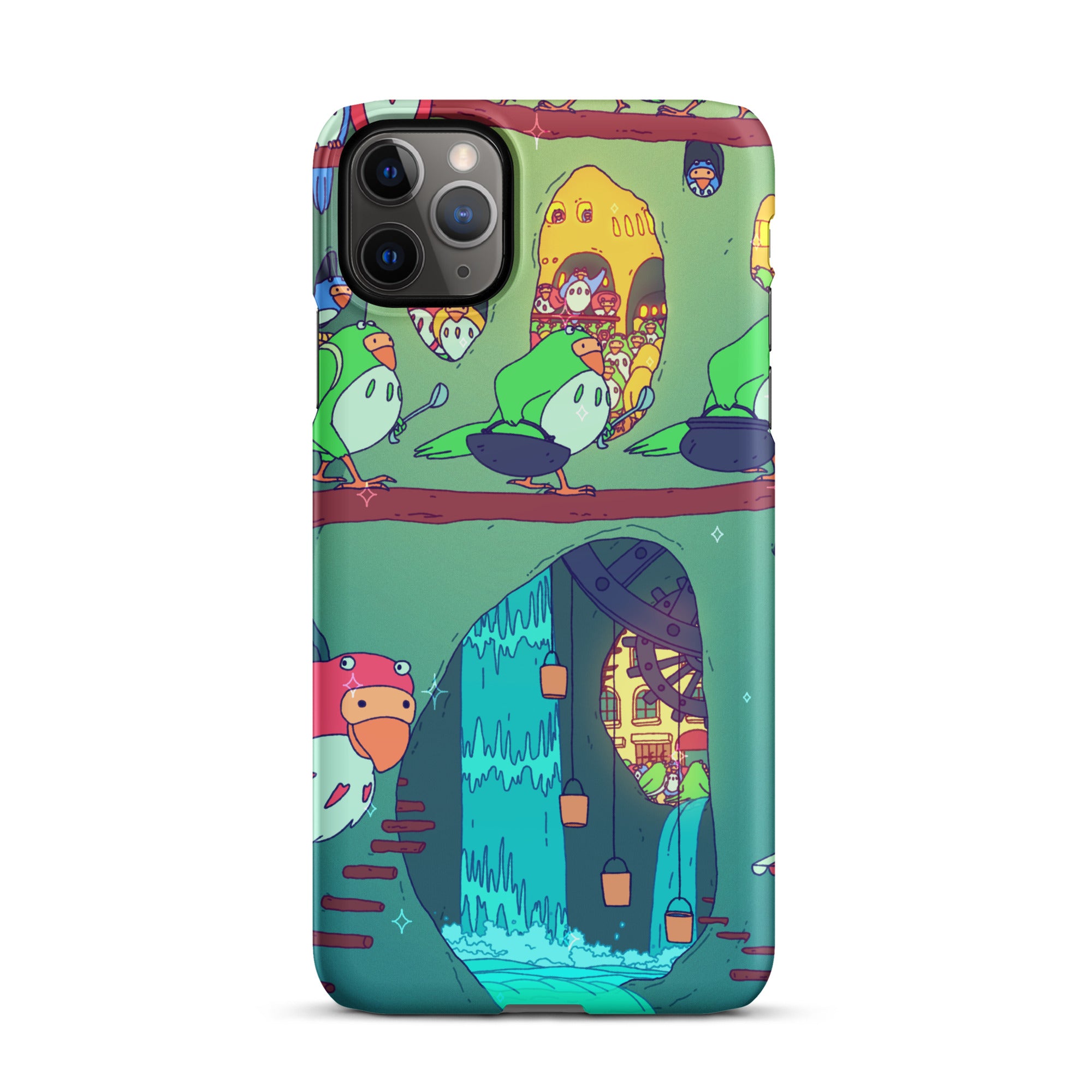 Parakeet Burrrows iPhone Case