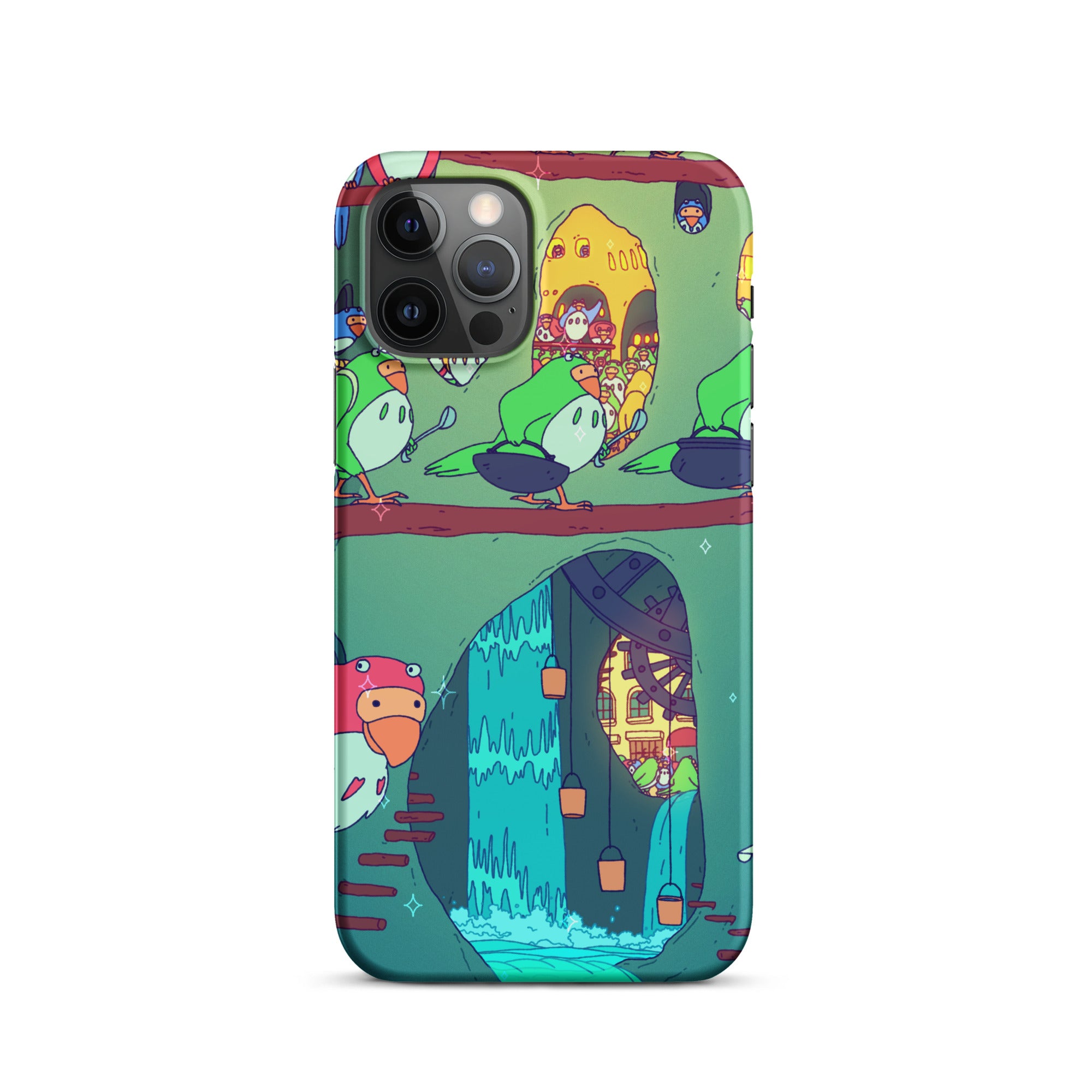 Parakeet Burrrows iPhone Case