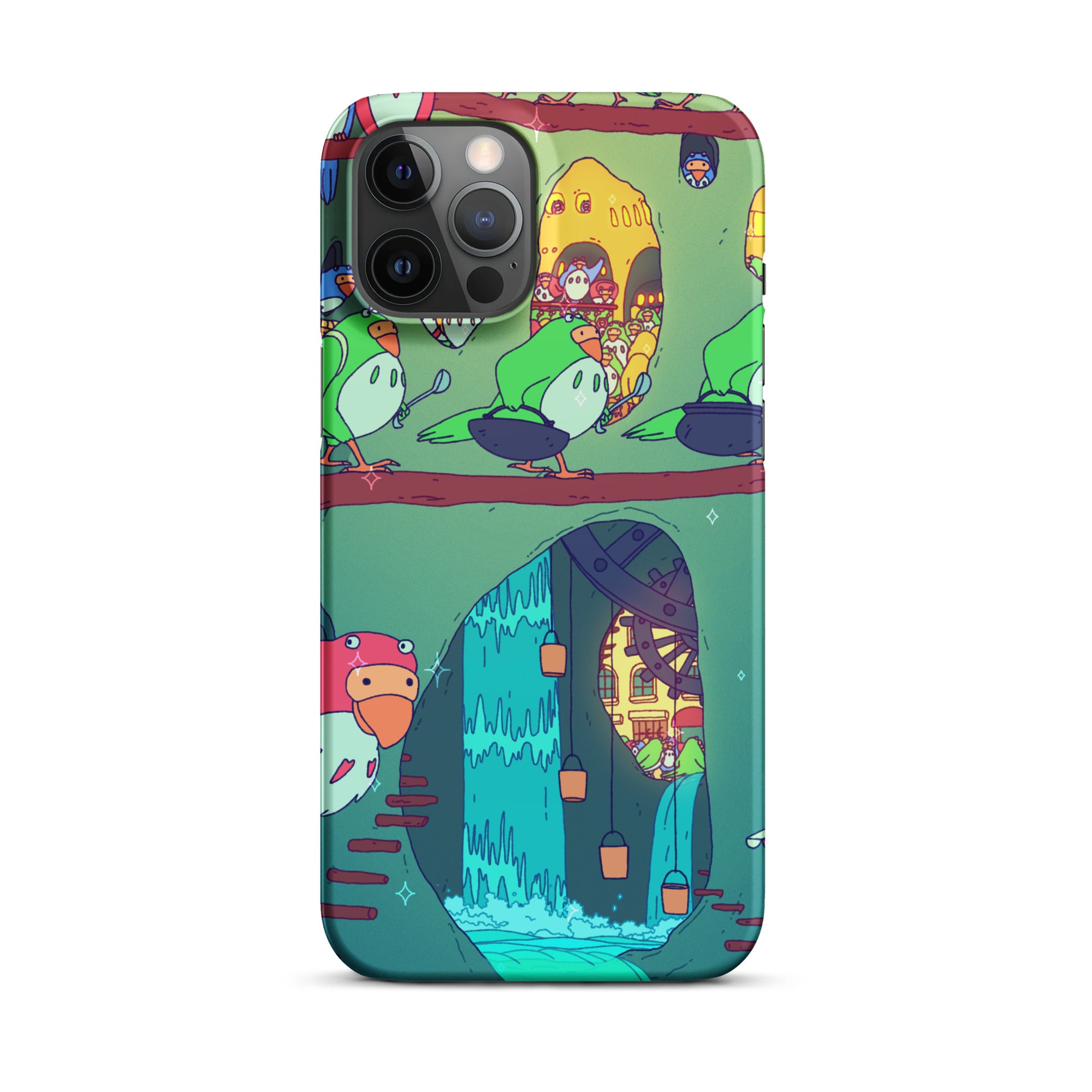 Parakeet Burrrows iPhone Case