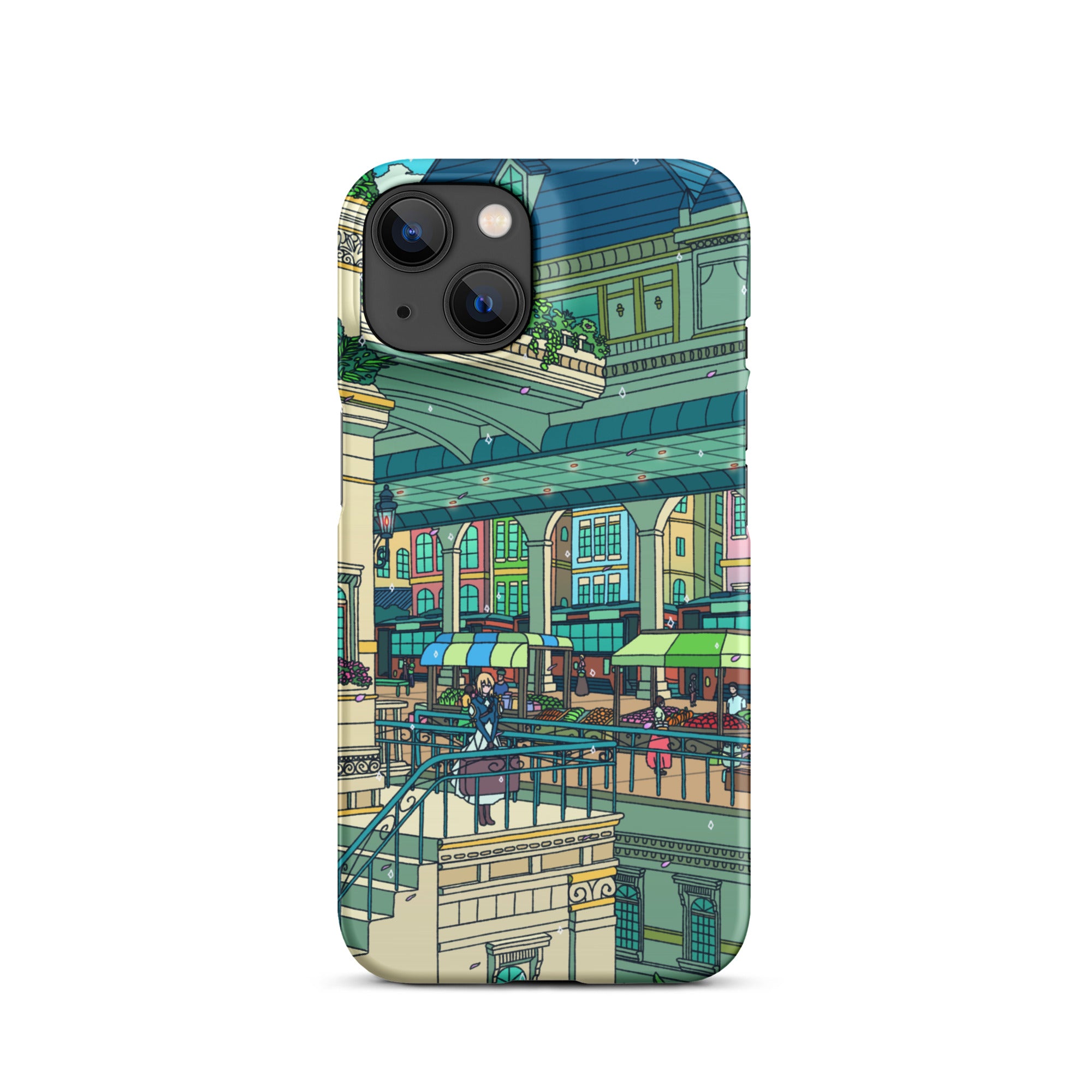Evergarden Train Station iPhone Case