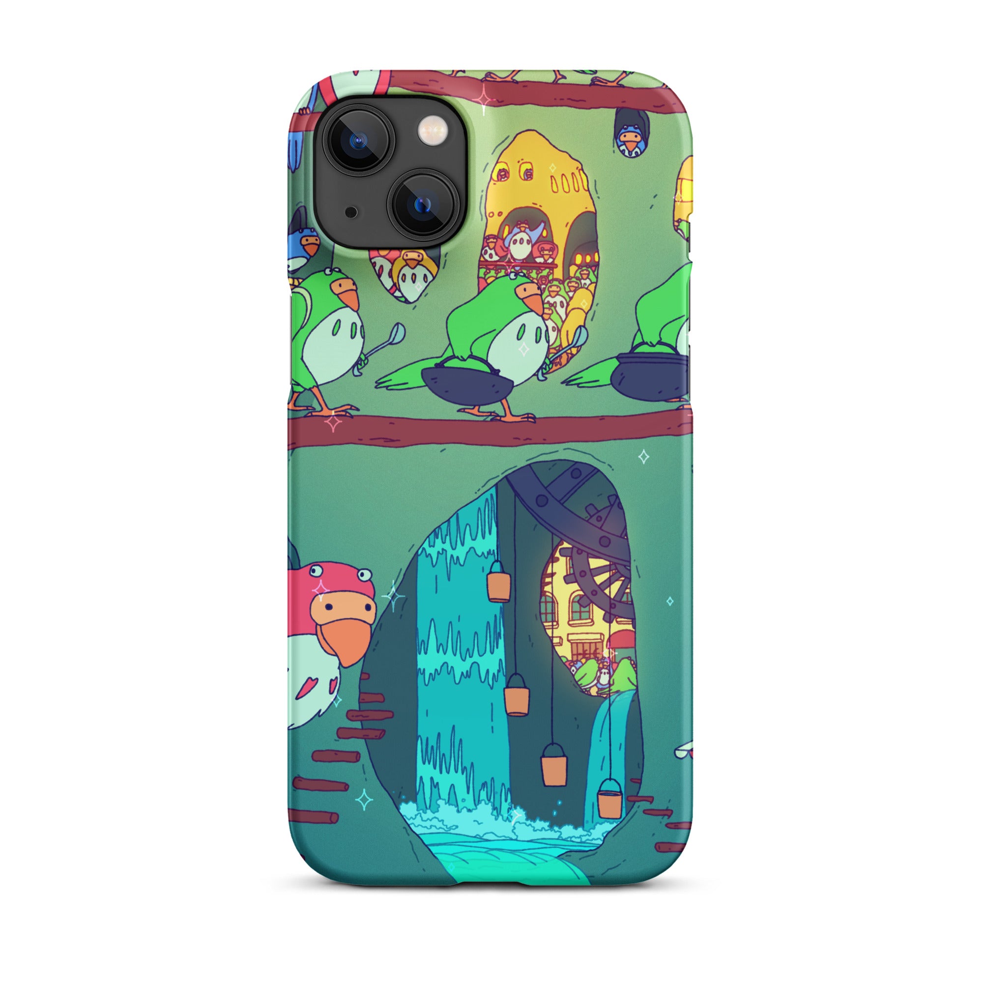 Parakeet Burrrows iPhone Case