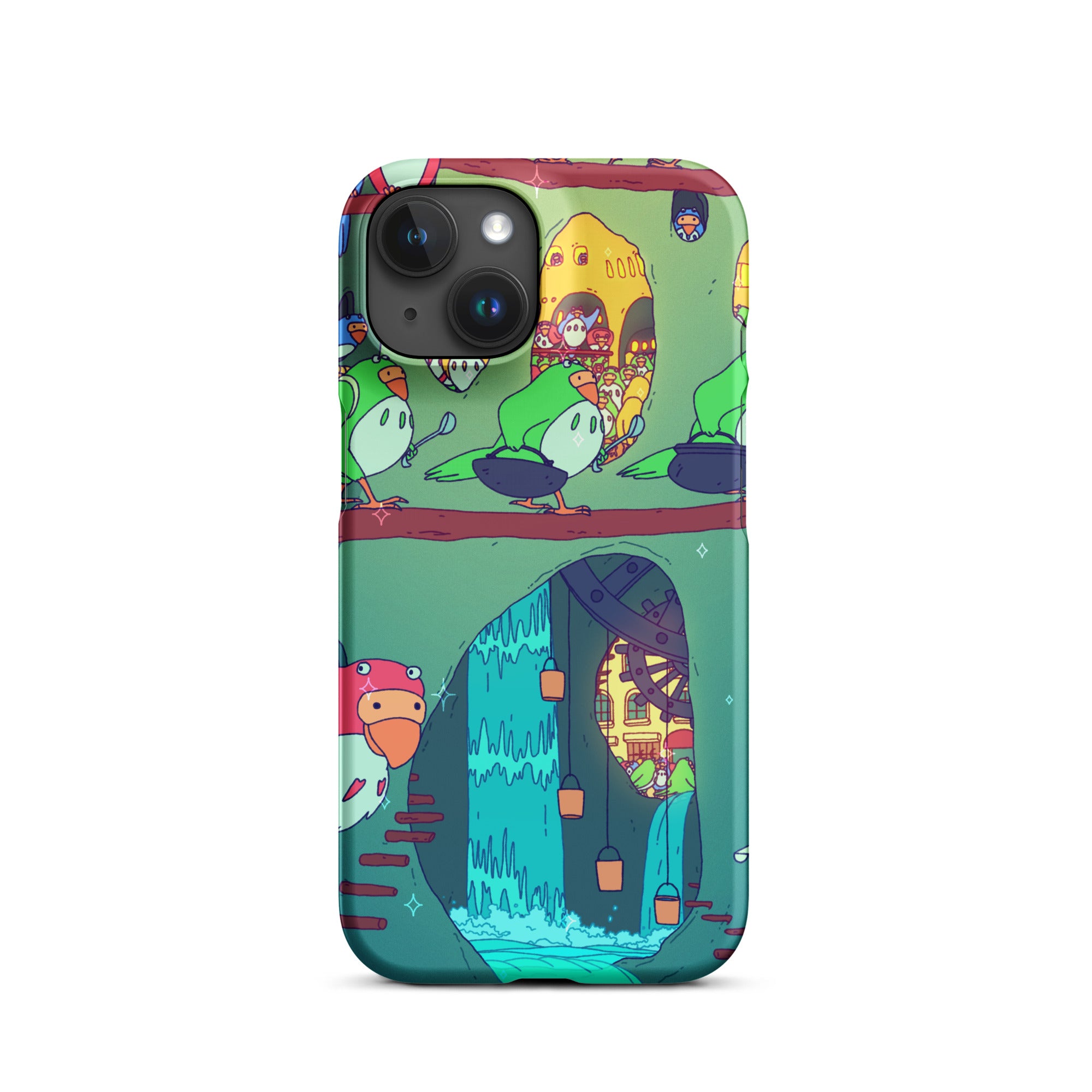 Parakeet Burrrows iPhone Case