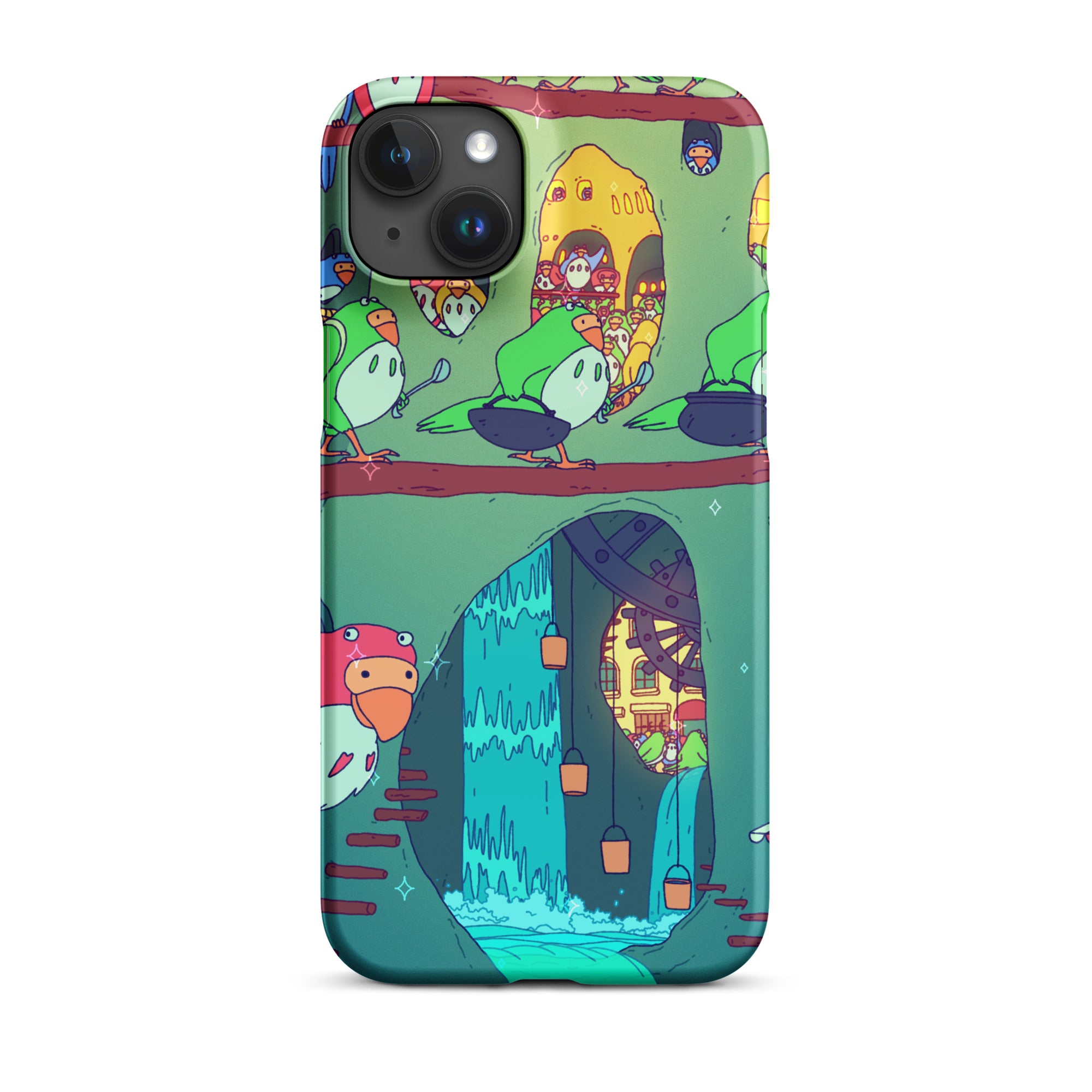 Parakeet Burrrows iPhone Case